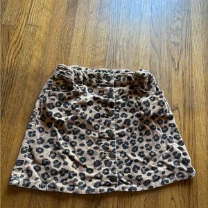 Girls Cat & Jack Leopard Corduroy Skirt